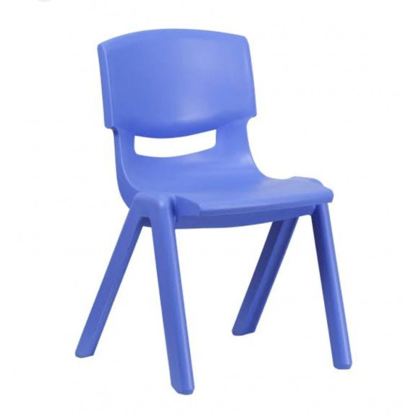 Çocuk Oyun Sandalyesi Küçük Plastik Şirin Sandalye