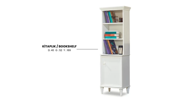 Kitaplık Urlu 12063 DREAM Model BEYAZ Kaliteli suntalam malzeme İtinalı paket kargo