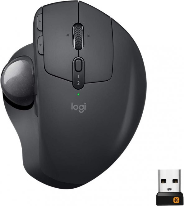 Logitech MX Ergo Kablosuz Konforlu Trackball Mouse - Siyah