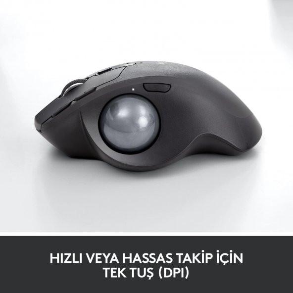 Logitech MX Ergo Kablosuz Konforlu Trackball Mouse - Siyah - 5