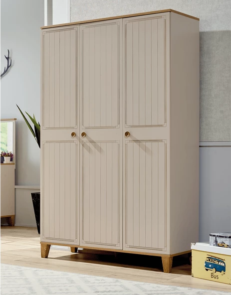 Dolap Urlu 12047 EGE 3kapı Model Krem Renk şık ürün Kalite malzeme İtinalı paket kargo