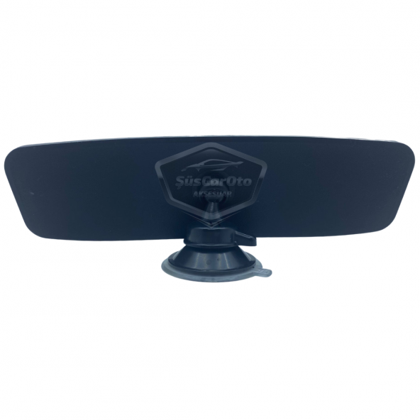 Her Araca Uyumlu Siyah Çerçeveli Dikiz Aynası 60 mm x 240 mm Vantuzlu İç İlave Ayna - 6