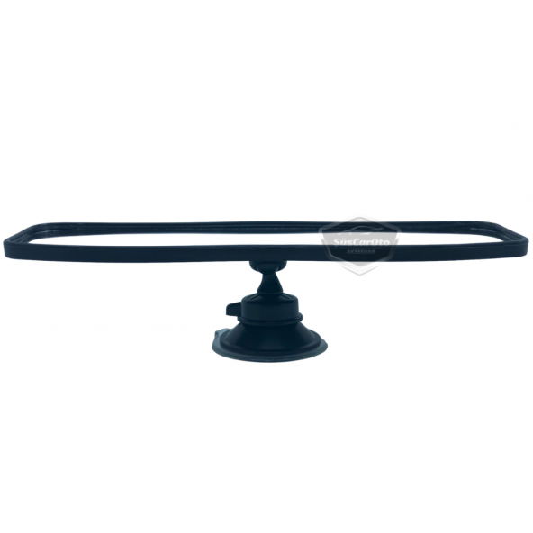 Her Araca Uyumlu Siyah Çerçeveli Dikiz Aynası 60 mm x 240 mm Vantuzlu İç İlave Ayna - 8