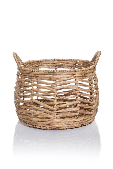 Meander Natural El Yapımı Rattan Örme Su Sümbülü Sepet 30x31cm 8851