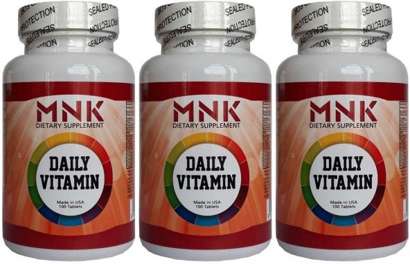 Mnk Günlük Vitamin Mineral 3x100 Tablet Daily Multivitamin