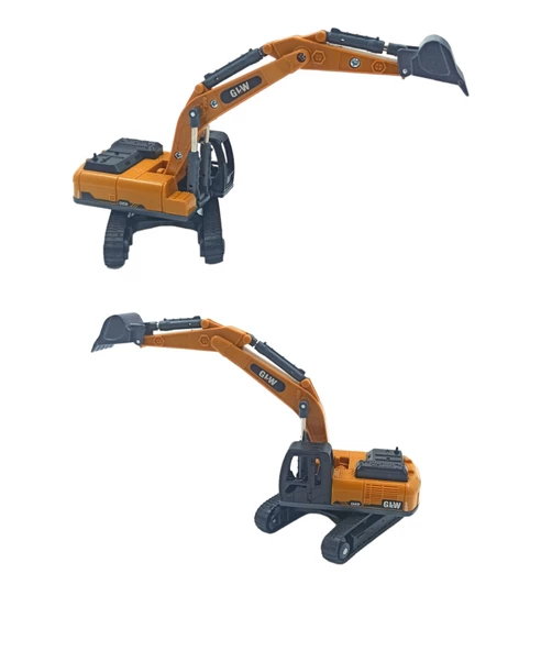 Metal Kepçe Dozer ve Forklift Set 3'lü GWL Oyuncak İş Makinaları Seti - 2