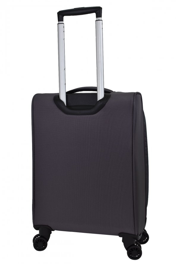 Pierre Cardin Ultra Light Hafif Lüx Kumaş Kabin Boy Valiz Gri PC4200 - 4