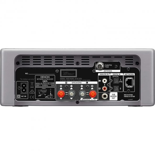 Denon Rcd N11dab Cd&Network Receiver Gri - 2