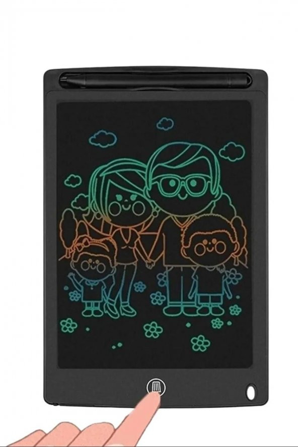 Keşfedin, Öğrenin ve Eğlenin: Çocuklar İçin Harika Grafik Yazı Çizim Tableti Kalemli 8.5 İnç Siyah - 5