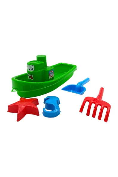 Eğlence Dolu Deniz Maceraları Başlasın! Gemi Temalı 35cm Kum Kovası Seti ile Plajda Keyifli Oyunlar - 4