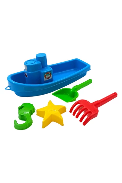 Eğlence Dolu Deniz Maceraları Başlasın! Gemi Temalı 35cm Kum Kovası Seti ile Plajda Keyifli Oyunlar - 2