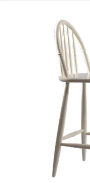 Sandalye 1919 Zus277 OVAL ÇITA Sırt Model Kayın RETRO Ayak Parlak Krem El Yapım - Resim 5