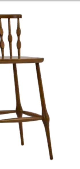 Sandalye 1917 Zus275 DAMLA KAFES Model Kayın Torna Cafe tip Ceviz Boya El Yapım - 4