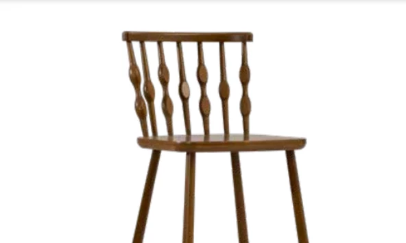 Sandalye 1917 Zus275 DAMLA KAFES Model Kayın Torna Cafe tip Ceviz Boya El Yapım - 6
