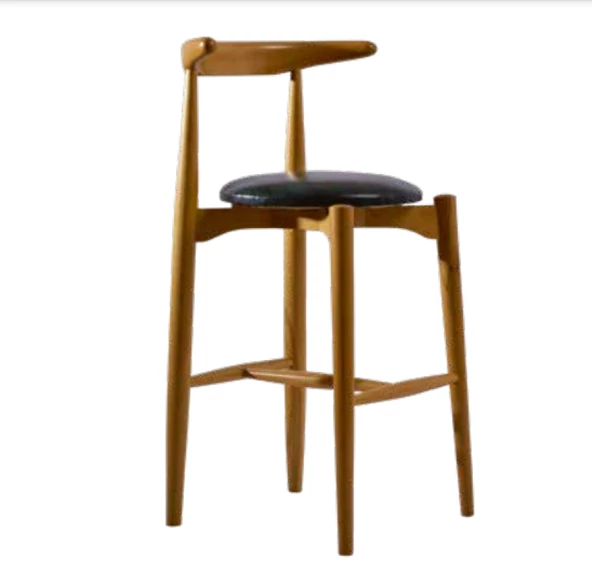 Sandalye 1916 Zus274 Cafe Model Kayın Ayak Suni Deri Sırtı kavrayan kanat El Yapım