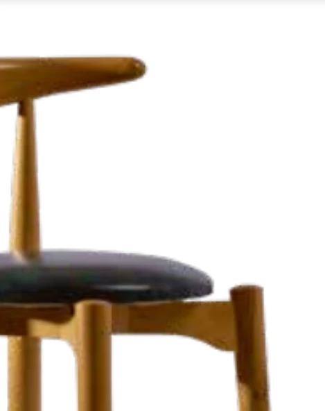 Sandalye 1916 Zus274 Cafe Model Kayın Ayak Suni Deri Sırtı kavrayan kanat El Yapım - 3