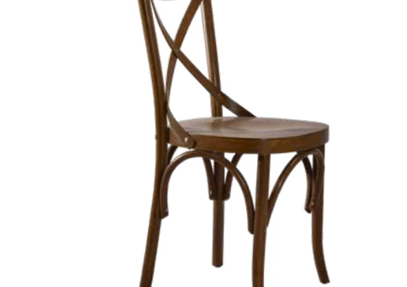 Sandalye 19898 Zus249 Çapraz Sırtlık Model Bambu Retro Ayak Ceviz Renk El Yapım - Resim 2