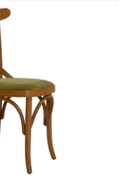 Sandalye 19897 Zus248 Çapraz Sırtlık Model Bambu Retro Ayak Açık Ceviz El Yapım - 6