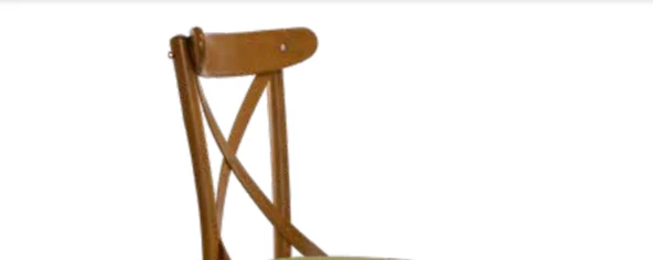 Sandalye 19897 Zus248 Çapraz Sırtlık Model Bambu Retro Ayak Açık Ceviz El Yapım - 2