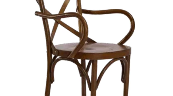 Sandalye 19895 Zus246 Çaprz Sırt Model Kayın Bambu Kolçak Açk Ceviz Renk El Yapım - Resim 5