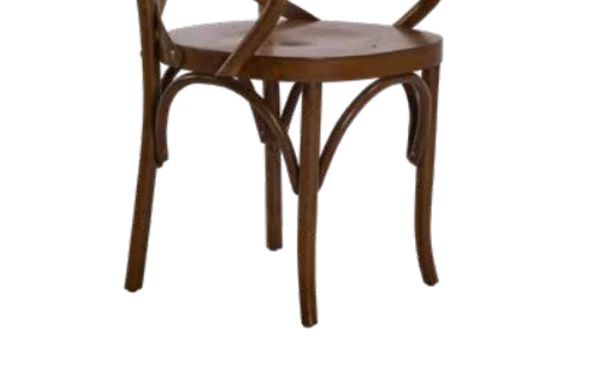 Sandalye 19895 Zus246 Çaprz Sırt Model Kayın Bambu Kolçak Açk Ceviz Renk El Yapım - Resim 3