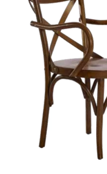 Sandalye 19895 Zus246 Çaprz Sırt Model Kayın Bambu Kolçak Açk Ceviz Renk El Yapım - Resim 4