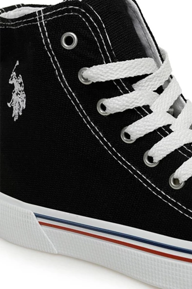U.S Polo Assn. PENELOPE HIGH 3FX Erkek Sneaker Ayakkabı Siyah 40-45 - 4