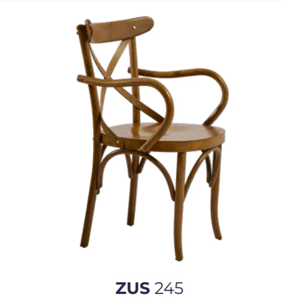 Sandalye19894 Zus245 ÇAPRAZ Sırtlık Model Kayın Bambu Kolçaklı Açık Cevz El Yapım - 6