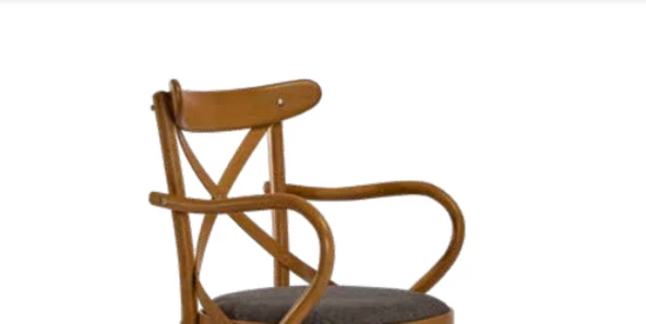 Sandalye 19893 Zus244 ÇAPRAZ Sırtlık Model Kayın Bambu Ceviz Renk KOLÇAK El Yapım - Resim 2