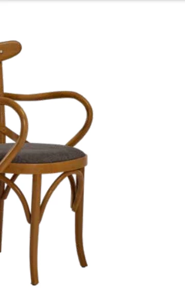 Sandalye 19893 Zus244 ÇAPRAZ Sırtlık Model Kayın Bambu Ceviz Renk KOLÇAK El Yapım - Resim 4