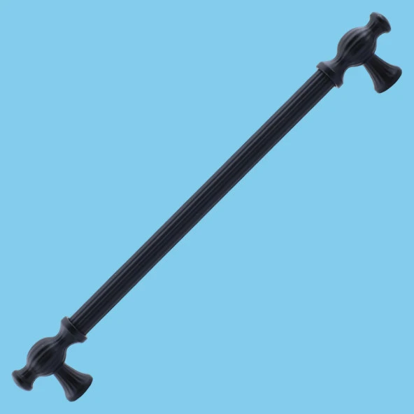 Kesir (192 MM - 19.2 CM) Mobilya Mutfak Dolabı Çekmece Dolap Kapak Kulpu Kulbu Siyah Metal Kulpları - 6
