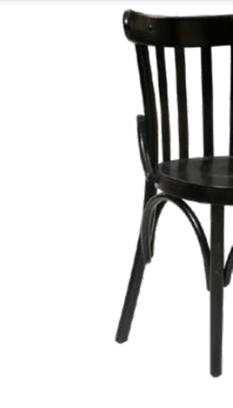 Sandalye 19889 Zus240 Bambu PAPEL Sırtlık Model Siyah Renk Kayın Ayak El yapım - Resim 5