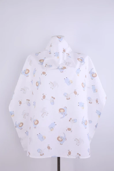 Desenli Emzirme Önlüğü %100 Pamuk 1234 - 10