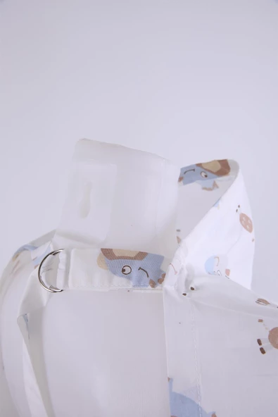 Desenli Emzirme Önlüğü %100 Pamuk 1234 - 11