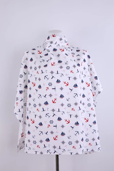 Desenli Emzirme Önlüğü %100 Pamuk 1234 - 12