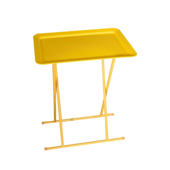 Handy Mate Tepsili Katlanabilir Sehpa - Sarı 52x66x32,5 cm (GxYxD)