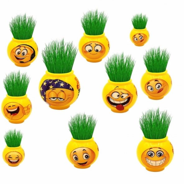 Emoji Çim Adam  5 Adet - 2