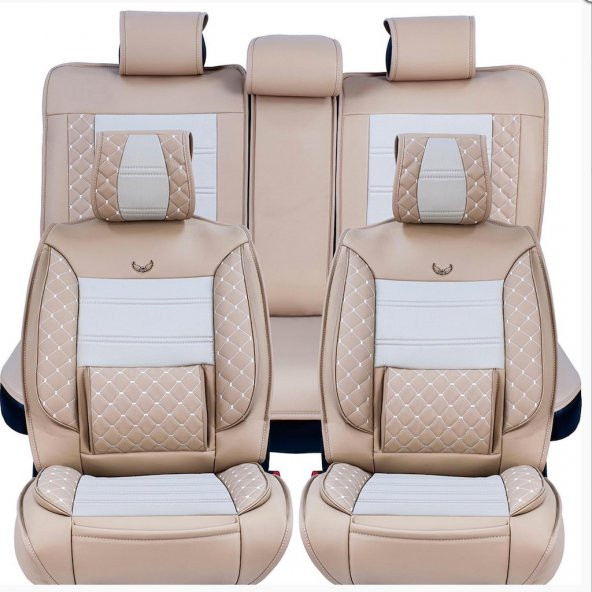 Fiat Albea Lüks Deri Oto Koltuk Kılıfı Ön/Arka Set - 2