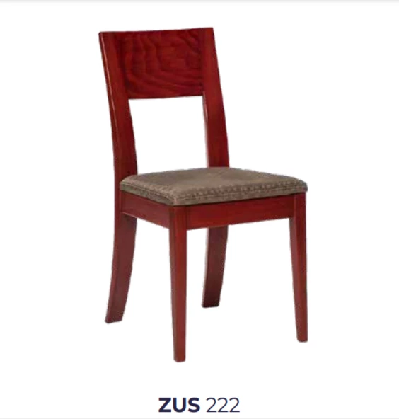 Sandalye ST Zus222 Windovs Boş Sırt Model Kayın RETRO Ayak Parlak Ceviz El Yapım - 7