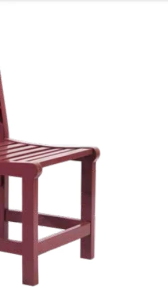 Sandalye 198784 Zus212 Ahşap Sırtlık Köy tipi Model Parlak PEMBE Ahşp Kayın Ayak - 4