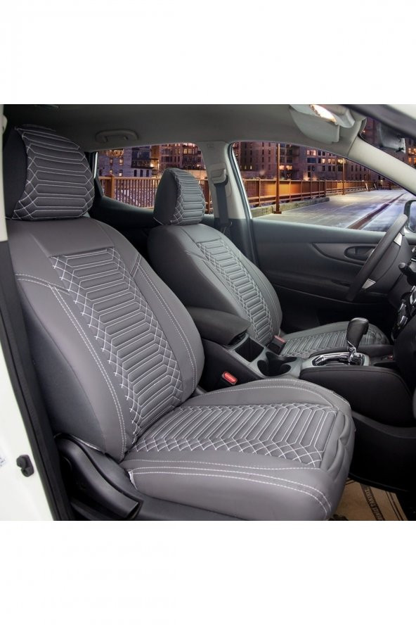 Peugeot 208 Uyumlu Lüx Deri Oto Koltuk Kılıfı Ortopedik Set