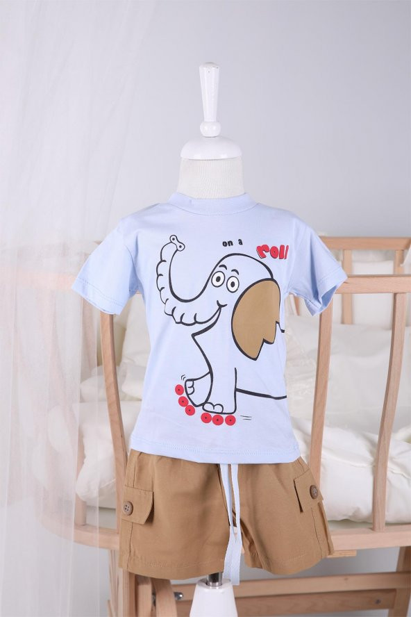 Yazlık Erkek Şort Tshirt Takım 02041 - 4