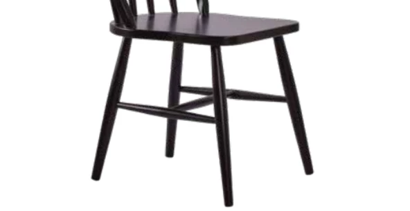 Sandalye 198770 Zus198 Çıtalı Oval Sırtlık Model Ahşap Kayın Ayak Siyah El Yapım - Resim 3