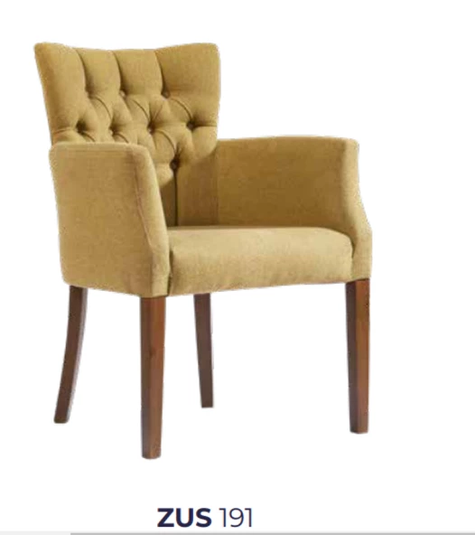 Sandalye 198763 Zus191 Berjer Kapitone Kayın Aslan Ayk Sarı Babyfac Kumş El Yapım - 7