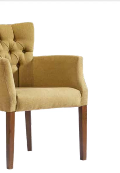 Sandalye 198763 Zus191 Berjer Kapitone Kayın Aslan Ayk Sarı Babyfac Kumş El Yapım - 5