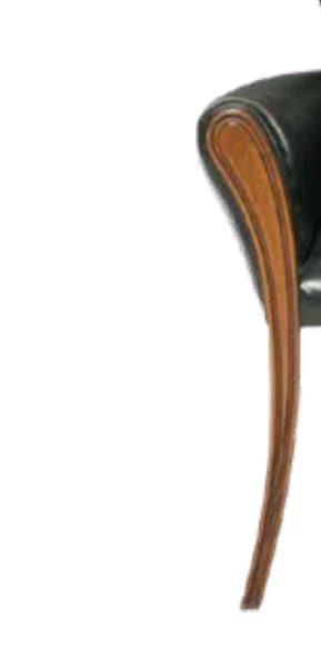 Sandalye 198754 Zus182 Kpitone Model Oyma Ayak Kayın Ayak Ceviz -Yeşil Suni Deri - Resim 4