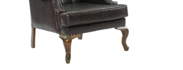 Sandalye 198753 Zus181 Kapitone Model Oyma Ayak Retro Ayak Ceviz -Siyah Suni Deri - Resim 6