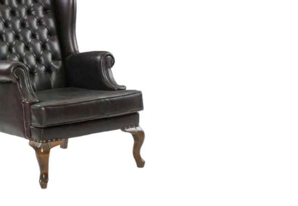 Sandalye 198753 Zus181 Kapitone Model Oyma Ayak Retro Ayak Ceviz -Siyah Suni Deri - Resim 3