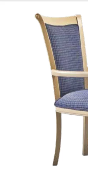 Sandalye 198739 Zus164 Kolçak Model Kayın Retro Ayak Doğal Şönil kumaş El Yapım - Resim 7