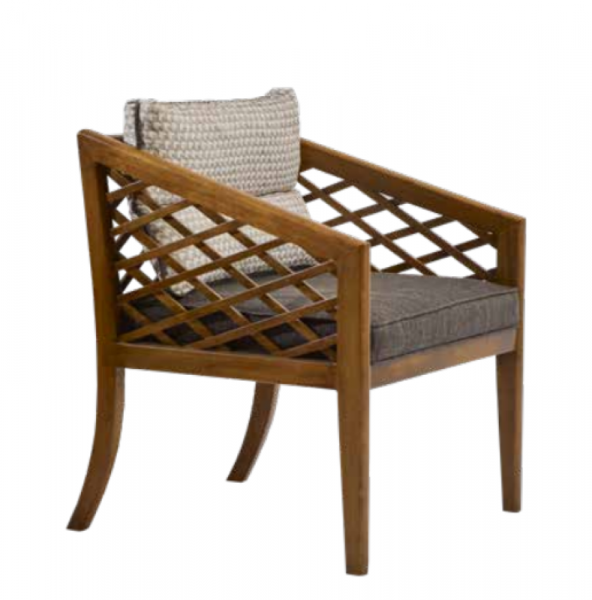 Sandalye Zus157 Hazeran Model Tam Kolçak Kayın Ayak Parlak Ceviz Boya Şönil Kumaş El Yapım